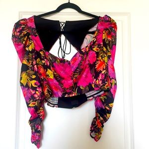 For Love and Lemons Dakota Crop Floral